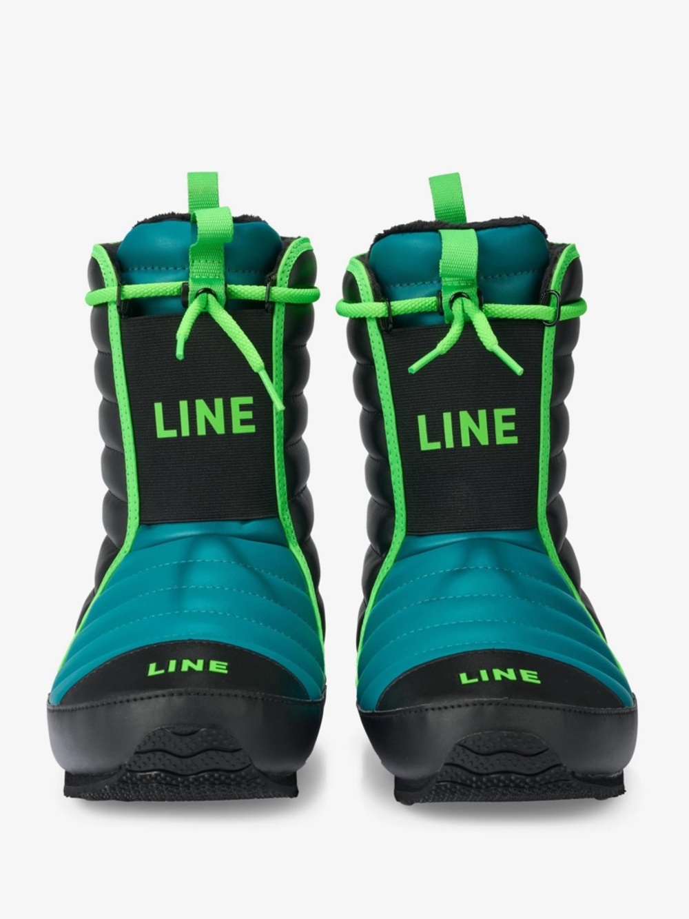 LINE Women's Teal & Neon Green Winter Boots